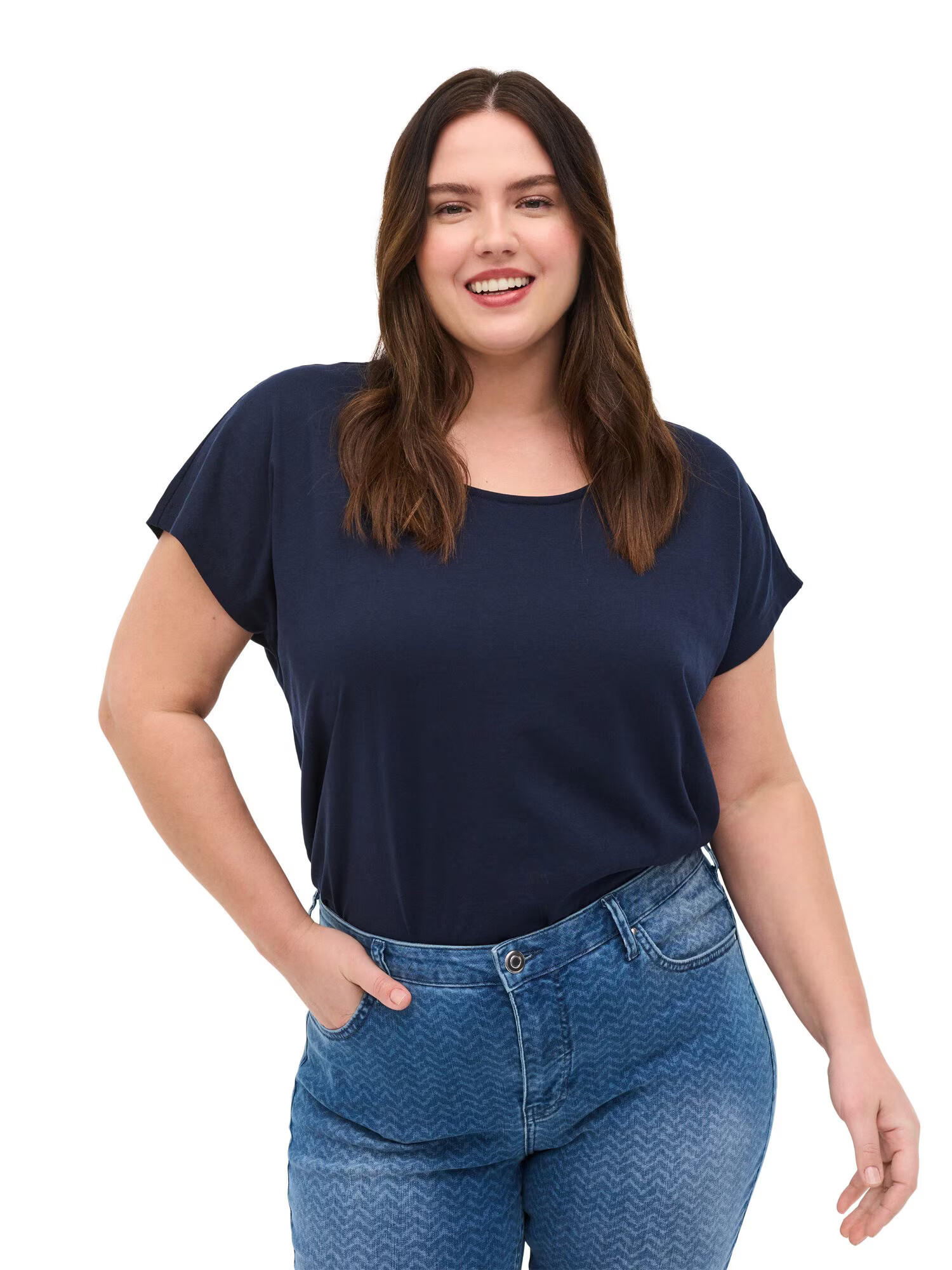 Zizzi Tricou 'Katja' bleumarin - Pled.ro