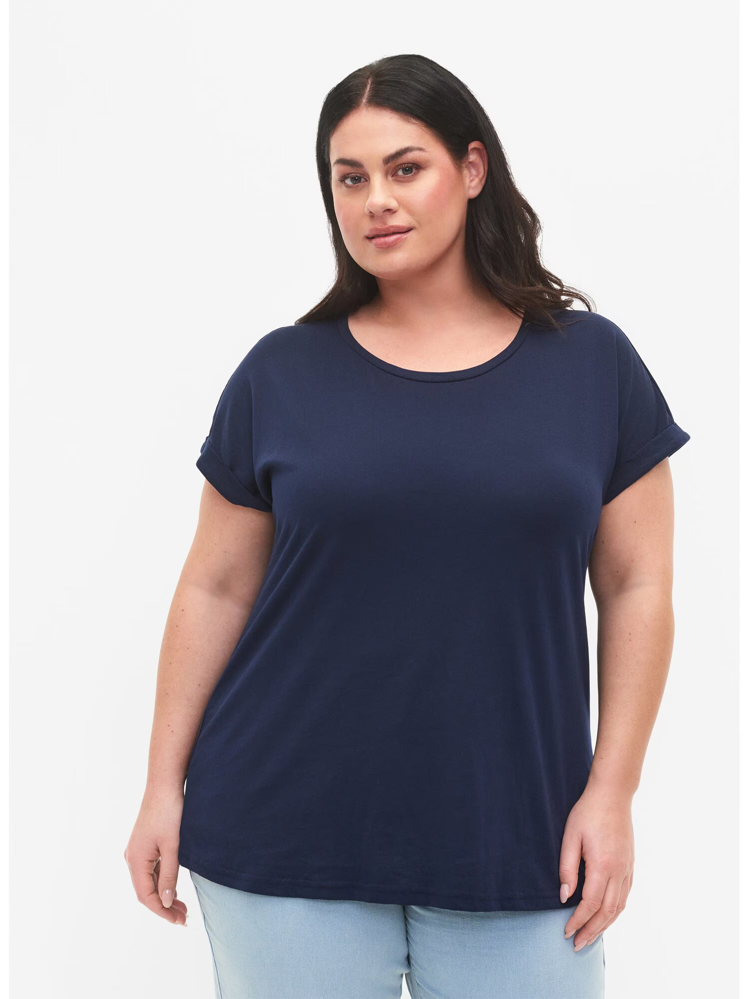 Zizzi Tricou 'Katja' bleumarin / negru - Pled.ro