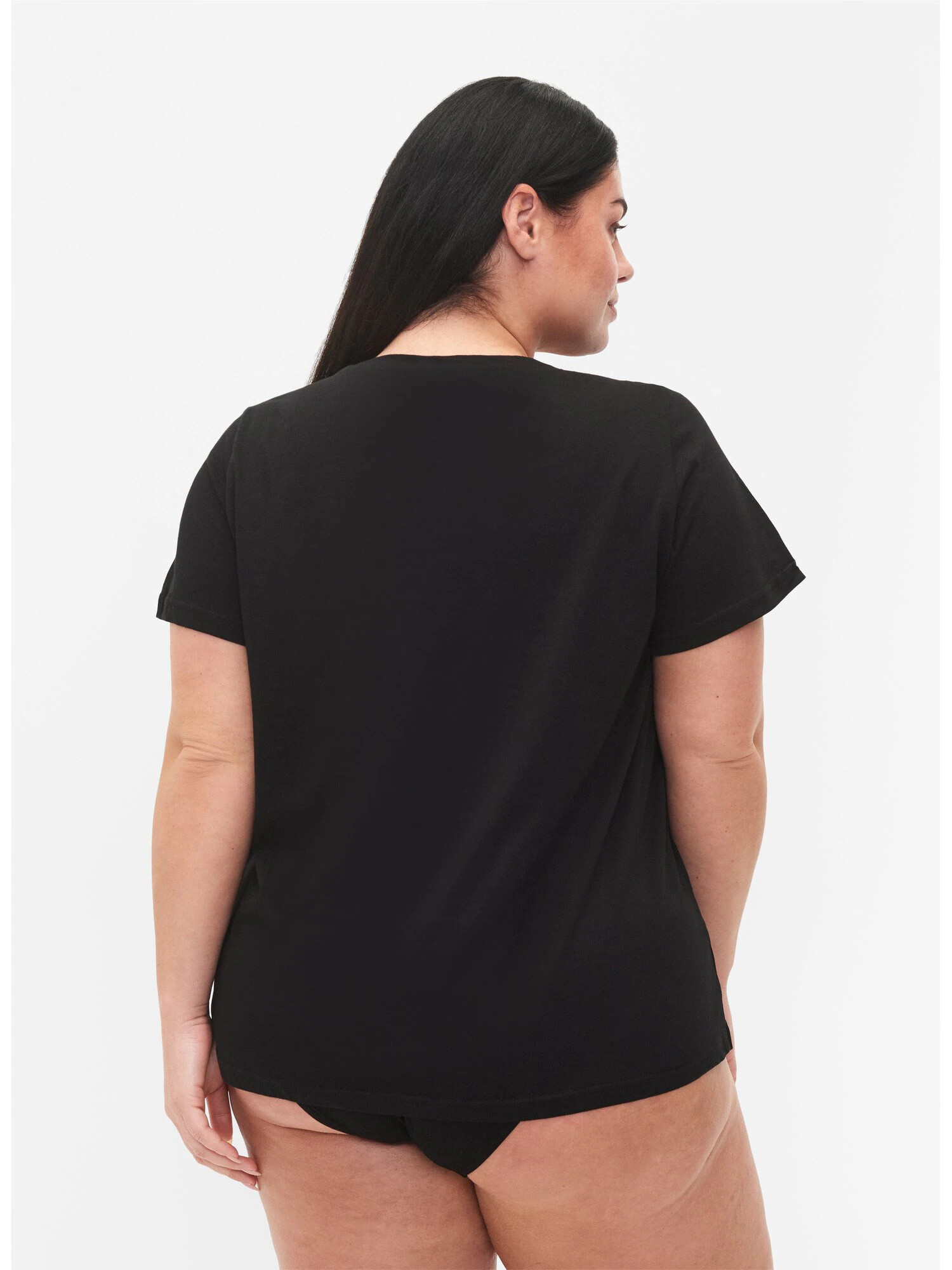 Zizzi Tricou 'MCATHRINGE' roz / negru - Pled.ro