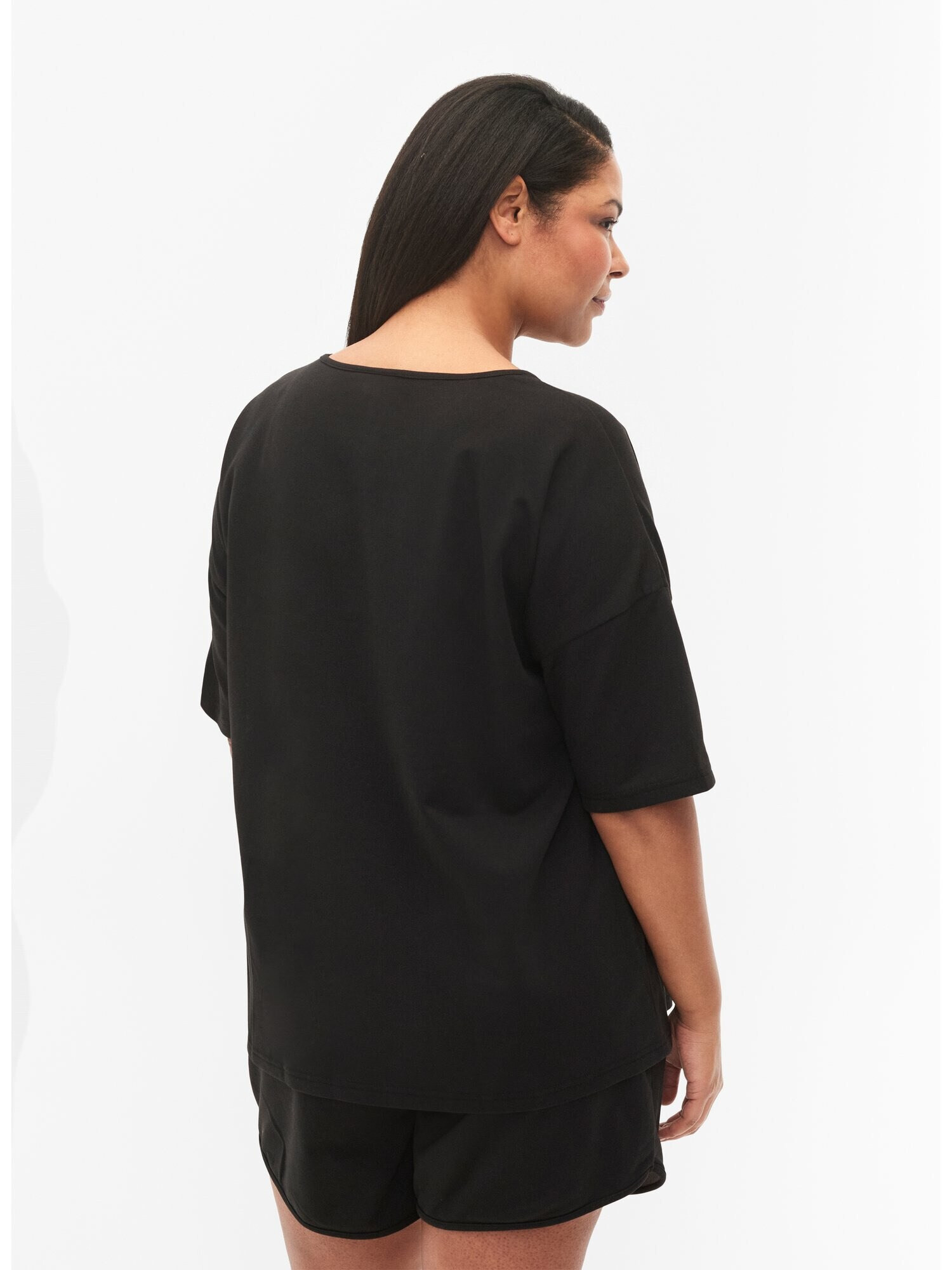 Zizzi Tricou 'Mcharline' negru - Pled.ro