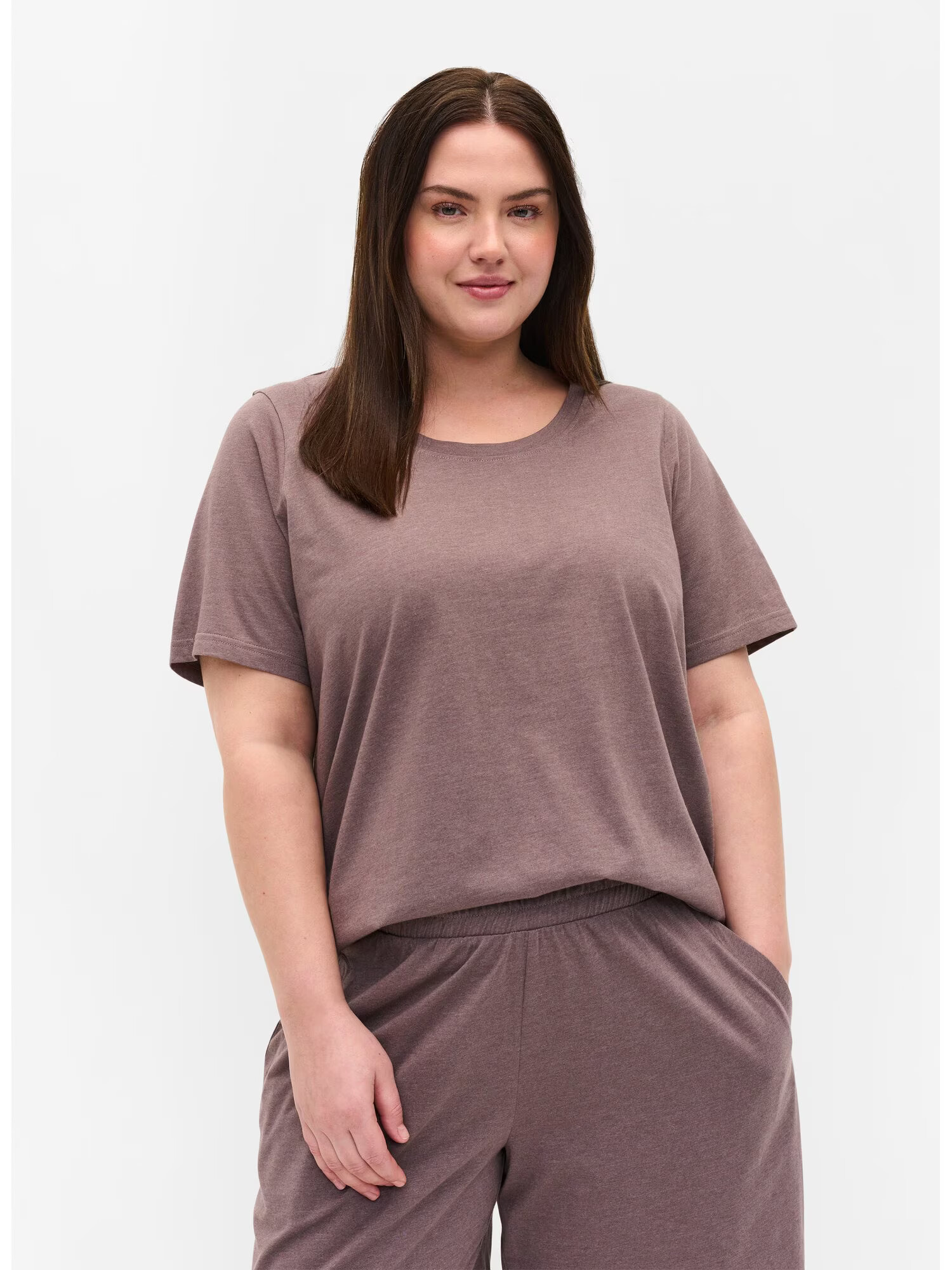 Zizzi Tricou 'Mjoy' mov zmeură - Pled.ro