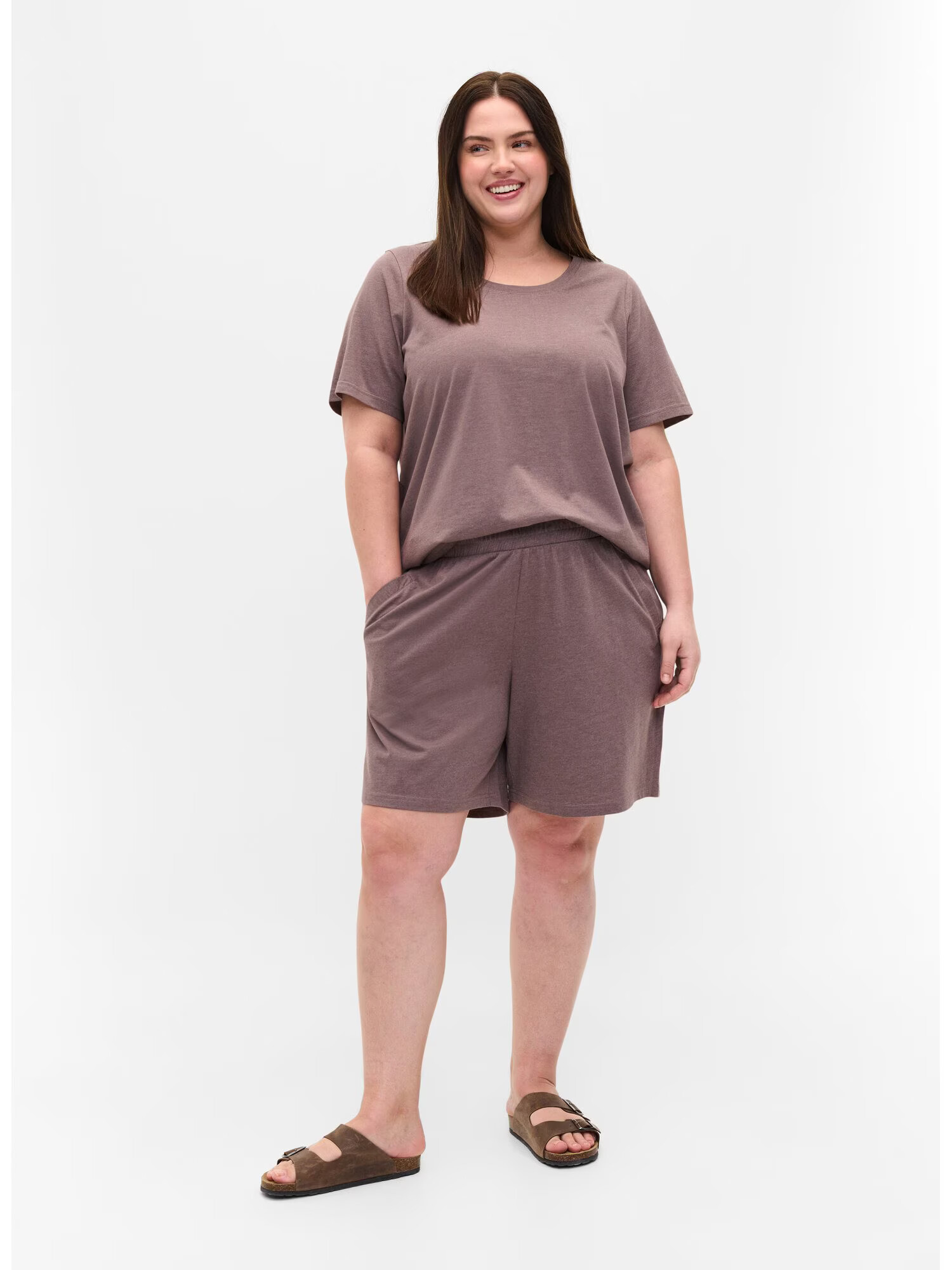 Zizzi Tricou 'Mjoy' mov zmeură - Pled.ro