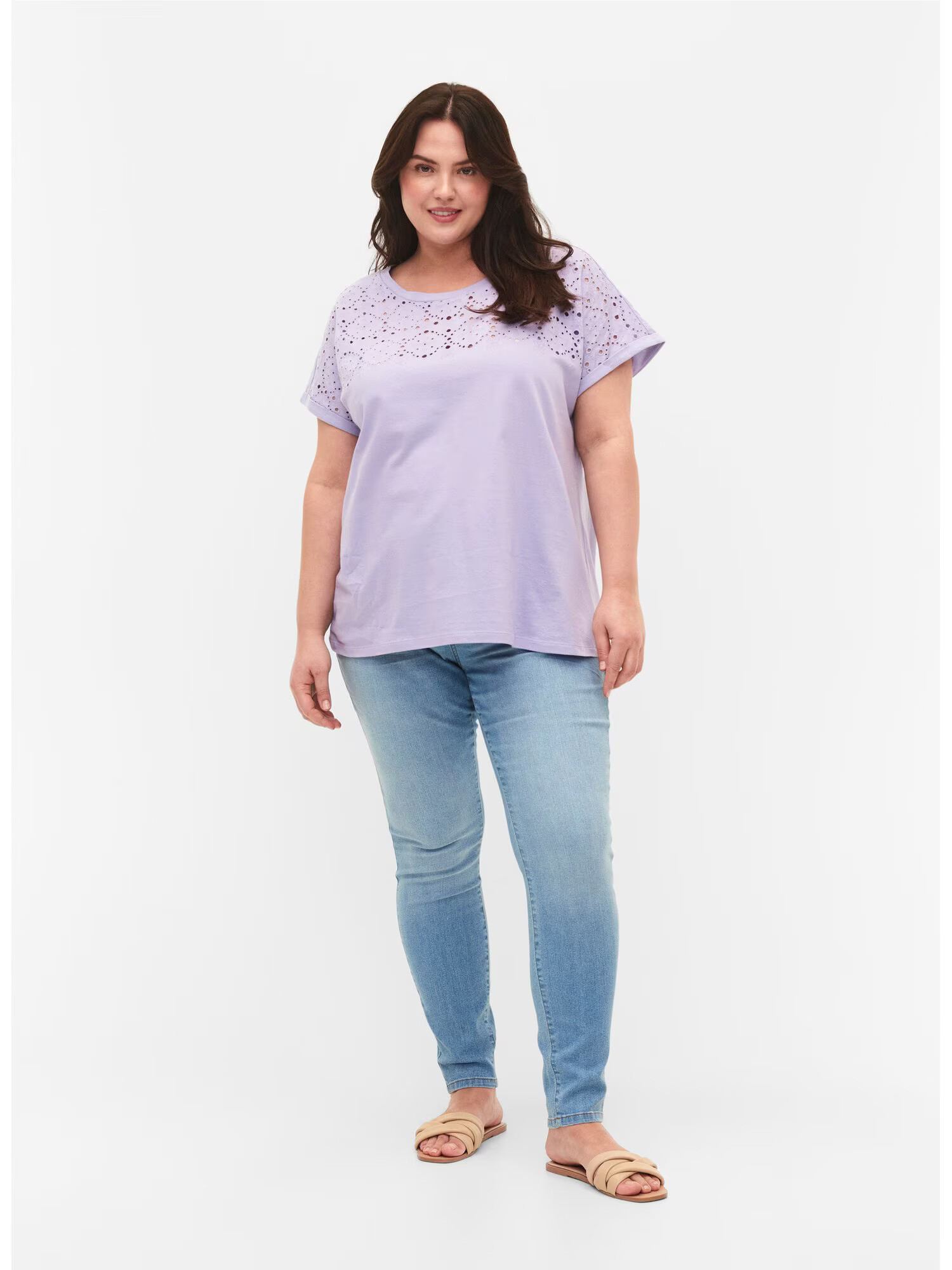 Zizzi Tricou 'SOFIA' mov lavandă - Pled.ro