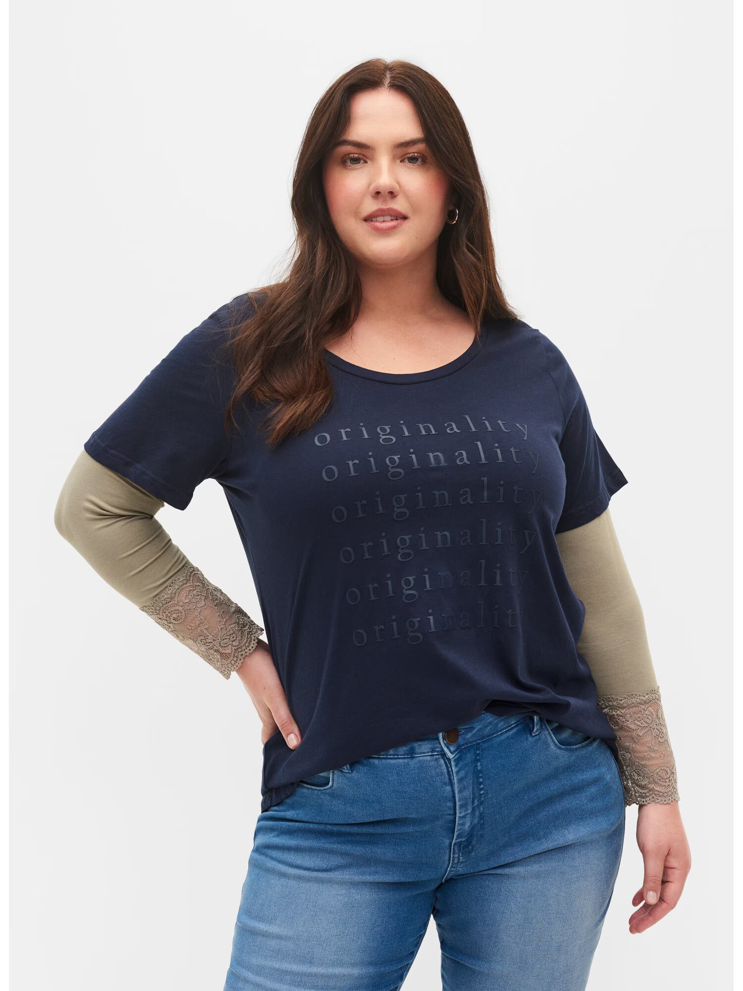 Zizzi Tricou 'Tinka' bleumarin - Pled.ro