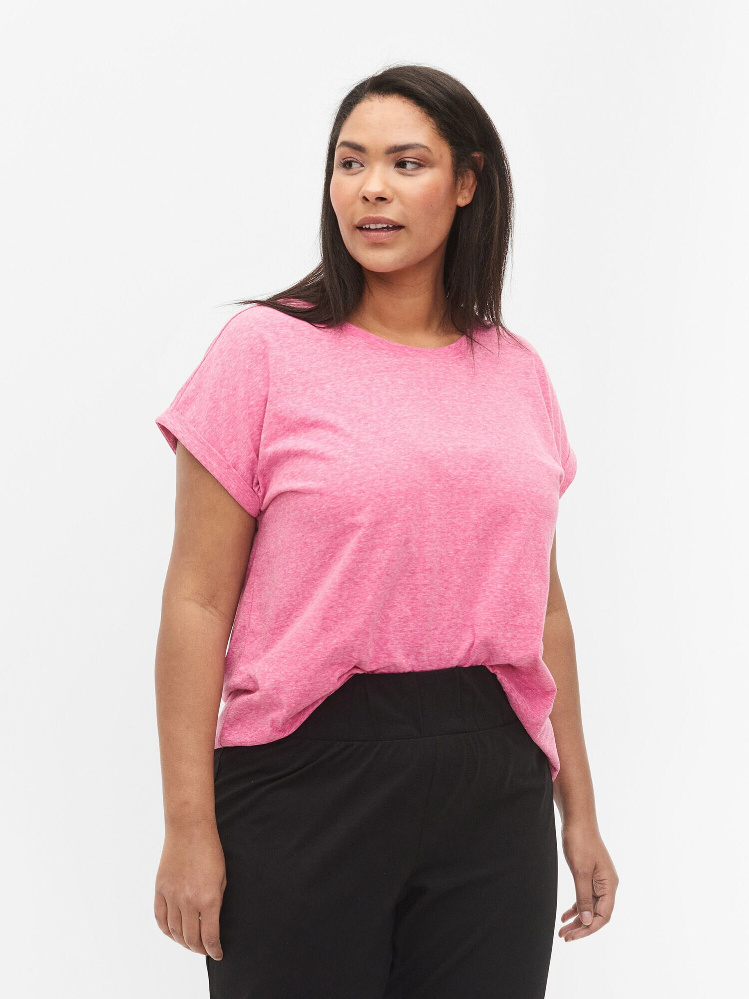 Zizzi Tricou 'VAVA' roz deschis - Pled.ro