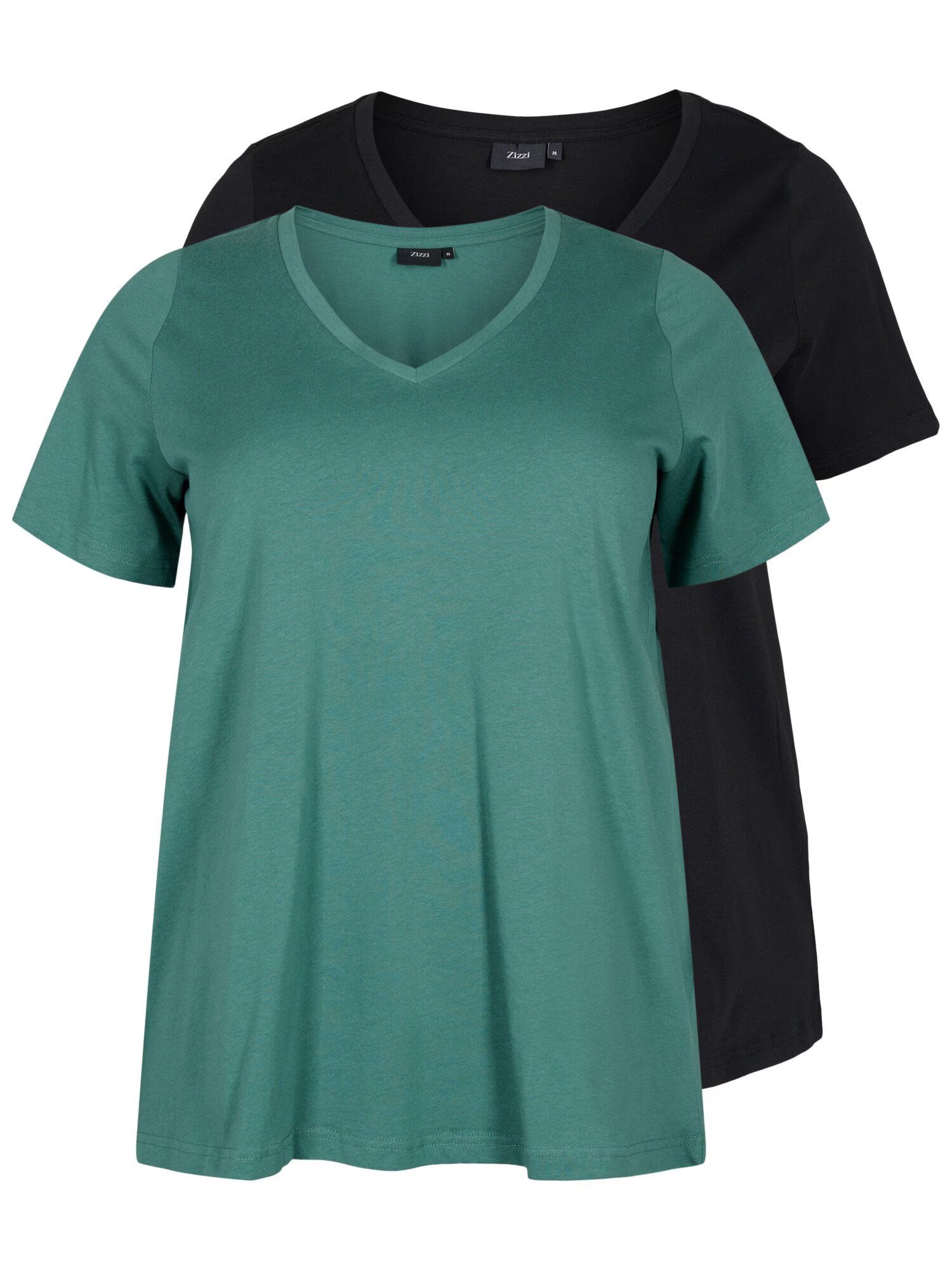 Zizzi Tricou verde / negru - Pled.ro