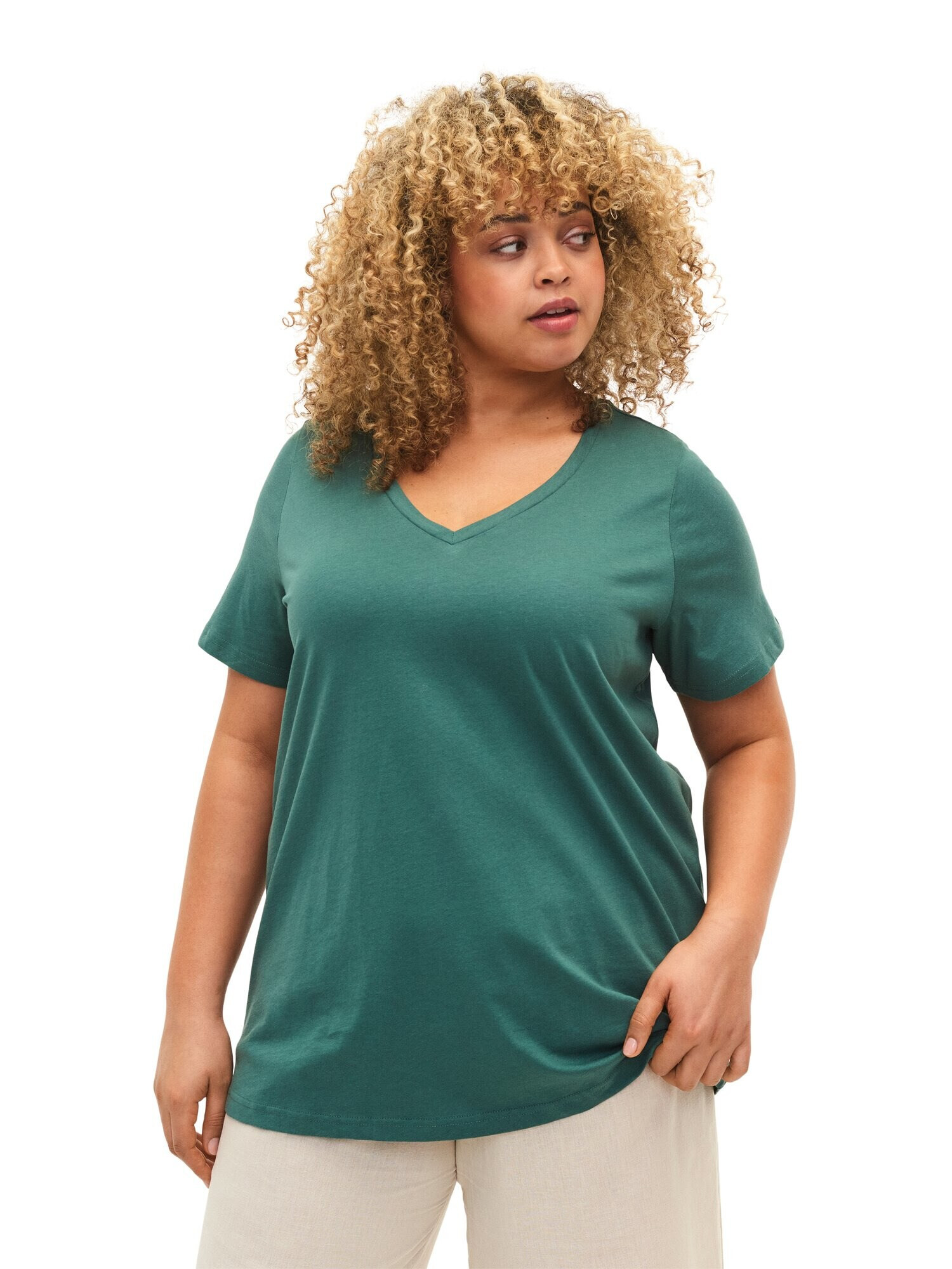 Zizzi Tricou verde / negru - Pled.ro