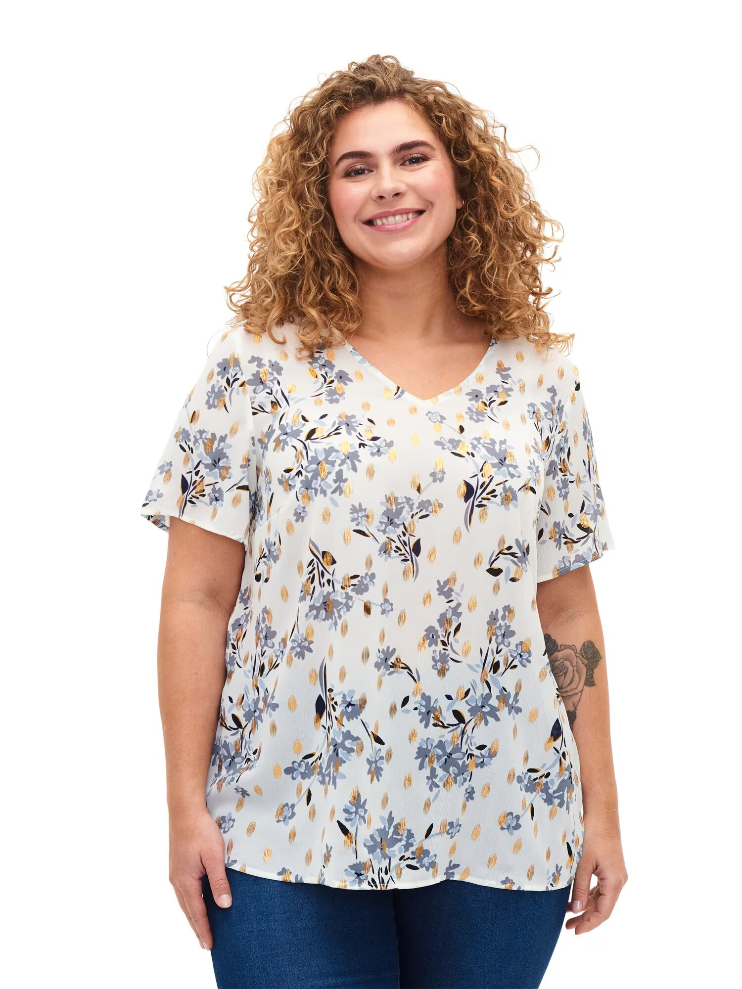 Zizzi Tricou 'XALMA' mai multe culori / alb - Pled.ro