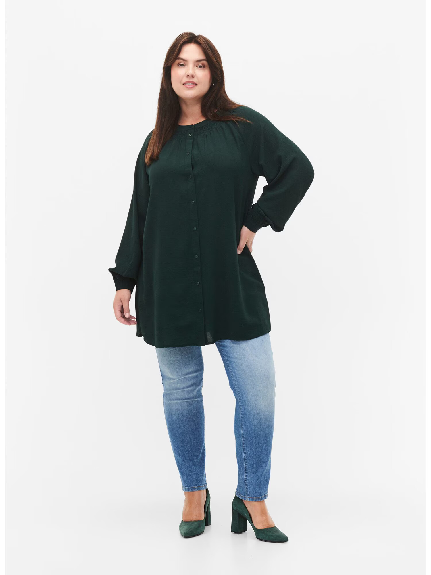 Zizzi Tricou 'XFIKKA' verde închis - Pled.ro