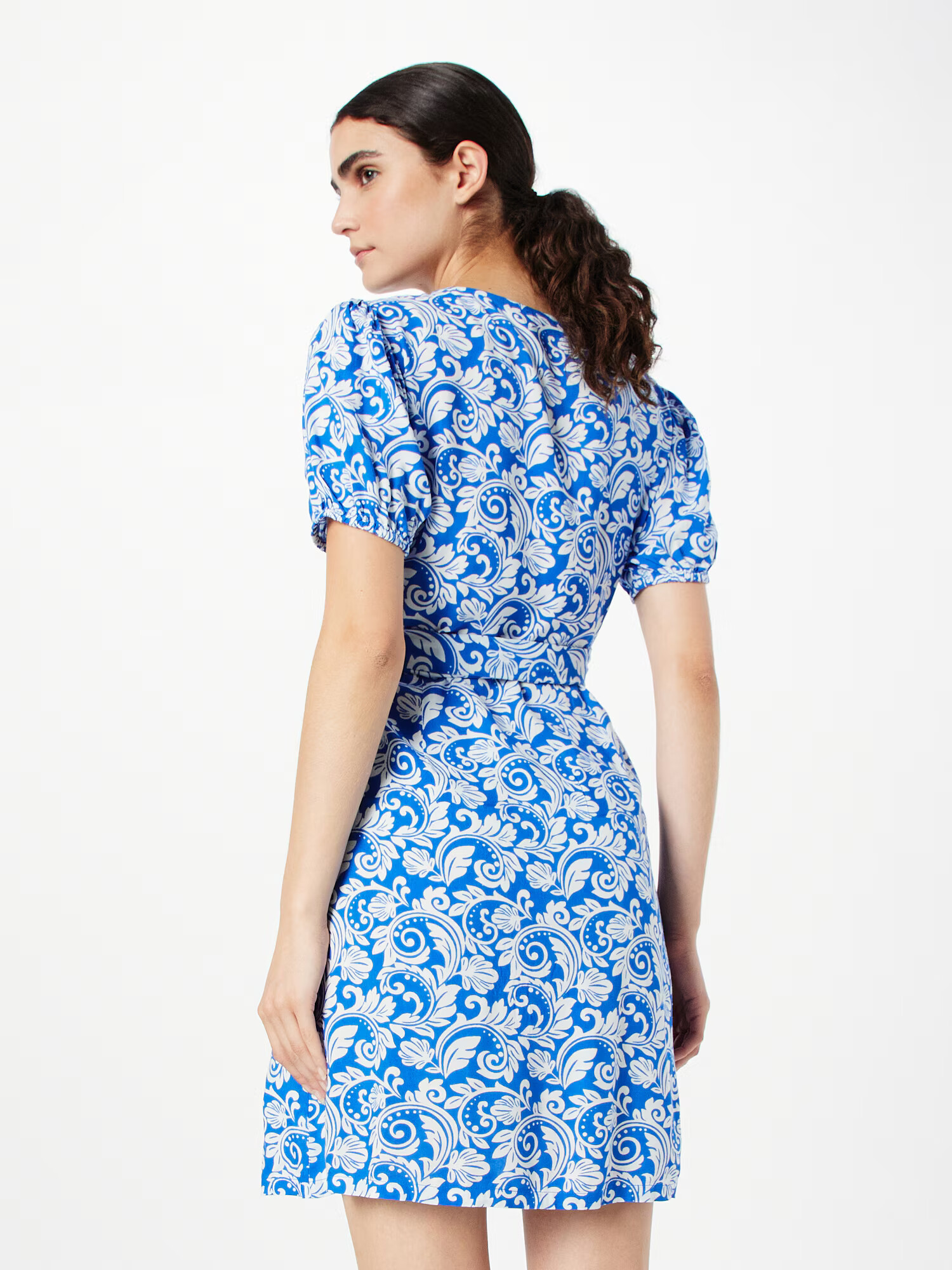 Zwillingsherz Rochie azur / alb - Pled.ro