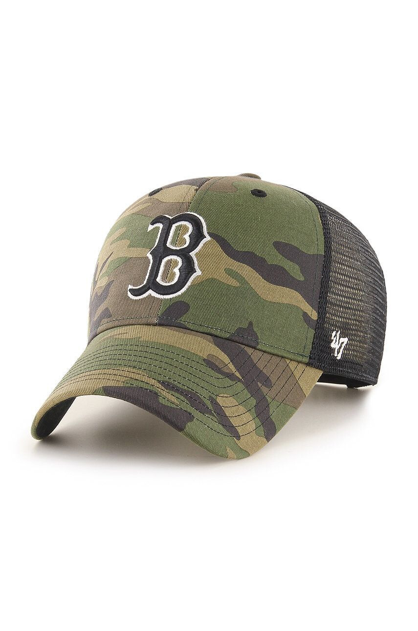 47brand șapcă Boston Red Sox culoarea verde modelator - Pled.ro