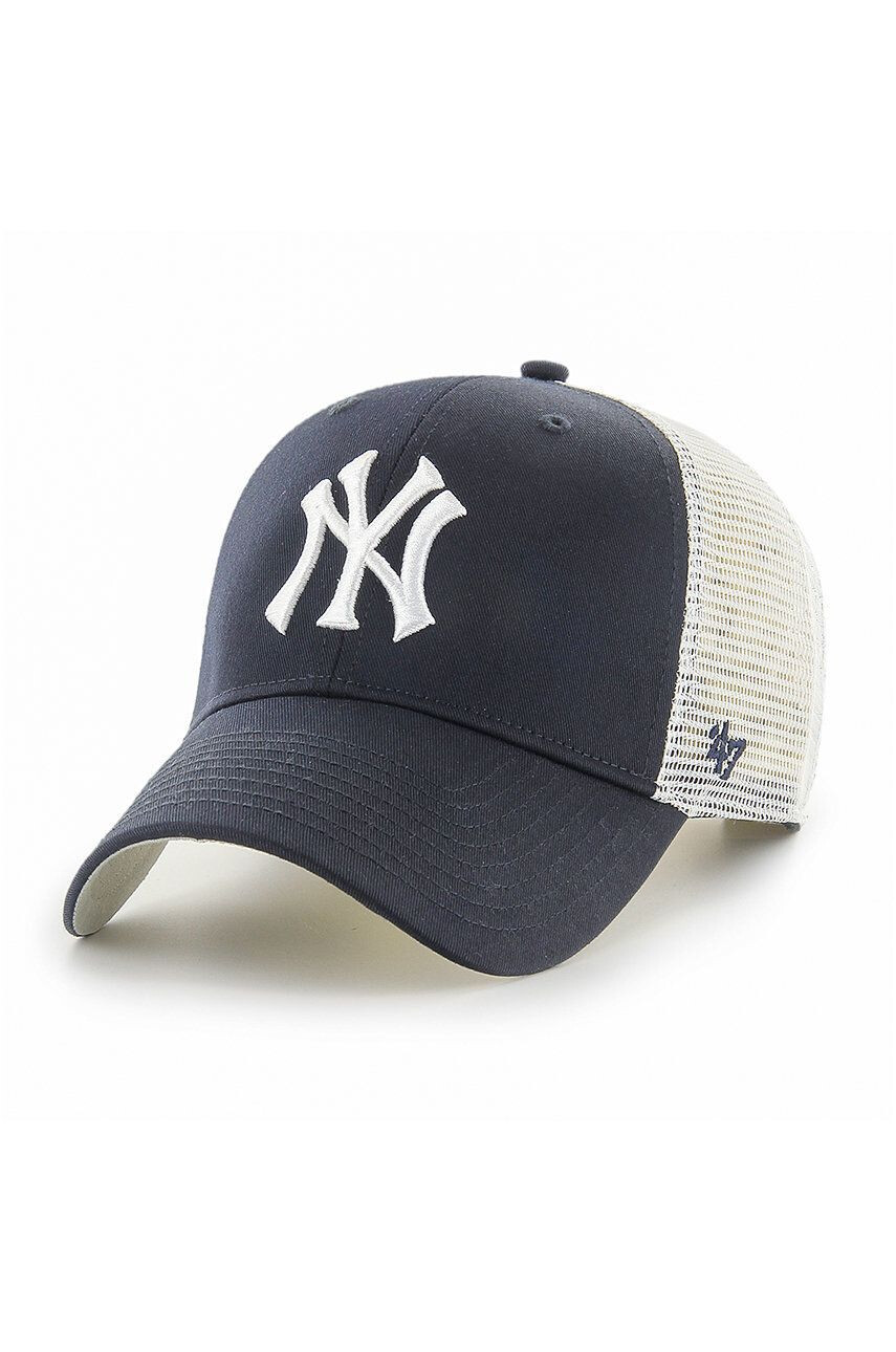 47brand șapcă MLB New York Yankees culoarea bej cu imprimeu - Pled.ro