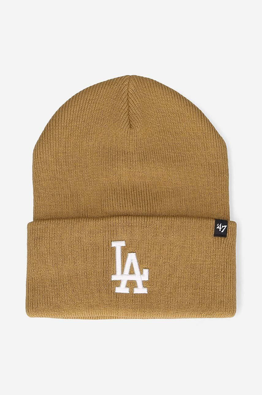 47brand caciula Los Angeles Dodgers Haymaker culoarea bej - Pled.ro