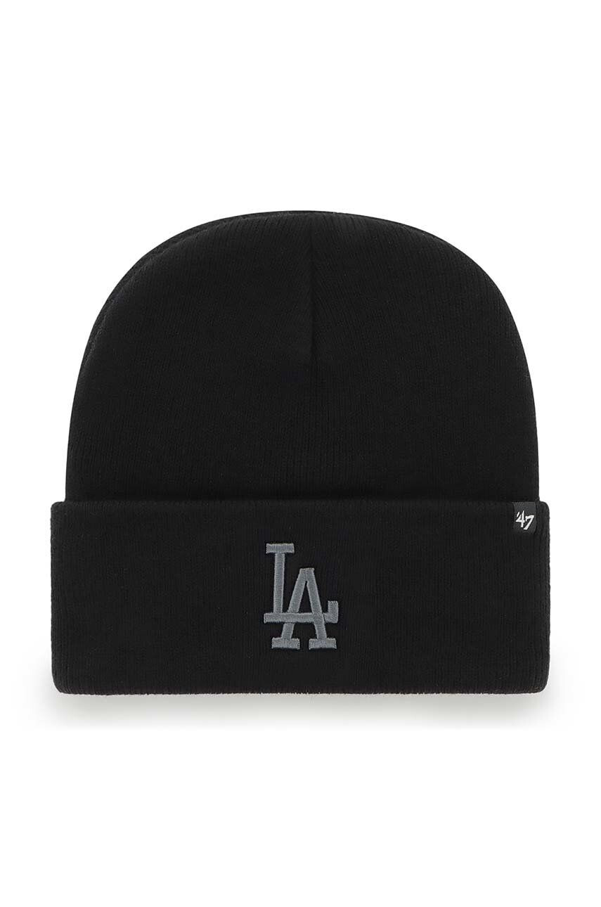 47brand caciula Mlb Los Angeles Dodgers culoarea negru - Pled.ro