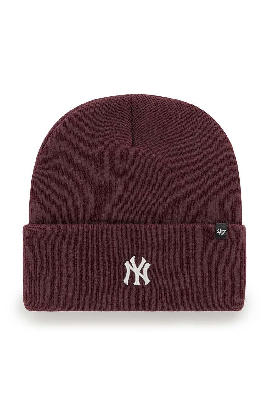 47brand caciula Mlb New York Yankees culoarea bordo - Pled.ro