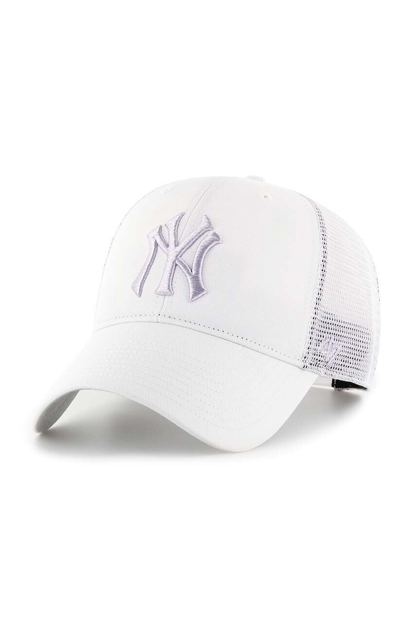 47brand sapca MLB New York Yankees culoarea negru cu imprimeu - Pled.ro