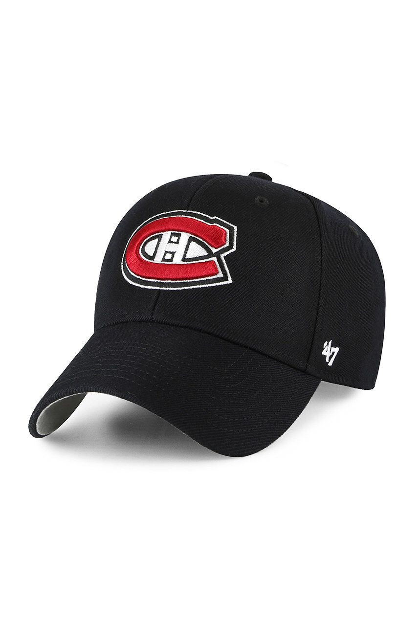 47brand sapca Montreal Canadiens culoarea negru cu imprimeu - Pled.ro