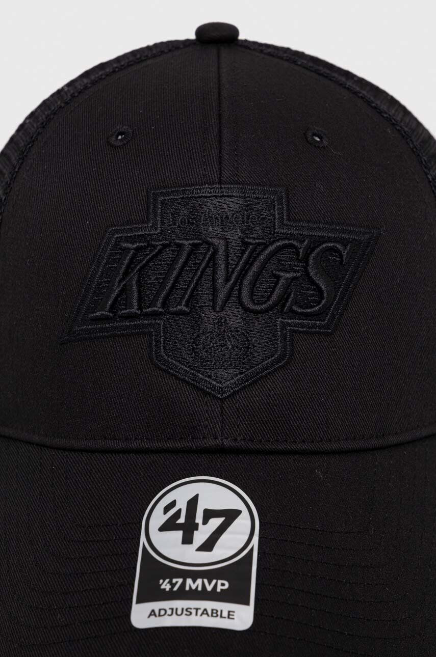 47brand sapca NHL Los Angeles Kings culoarea negru cu imprimeu - Pled.ro