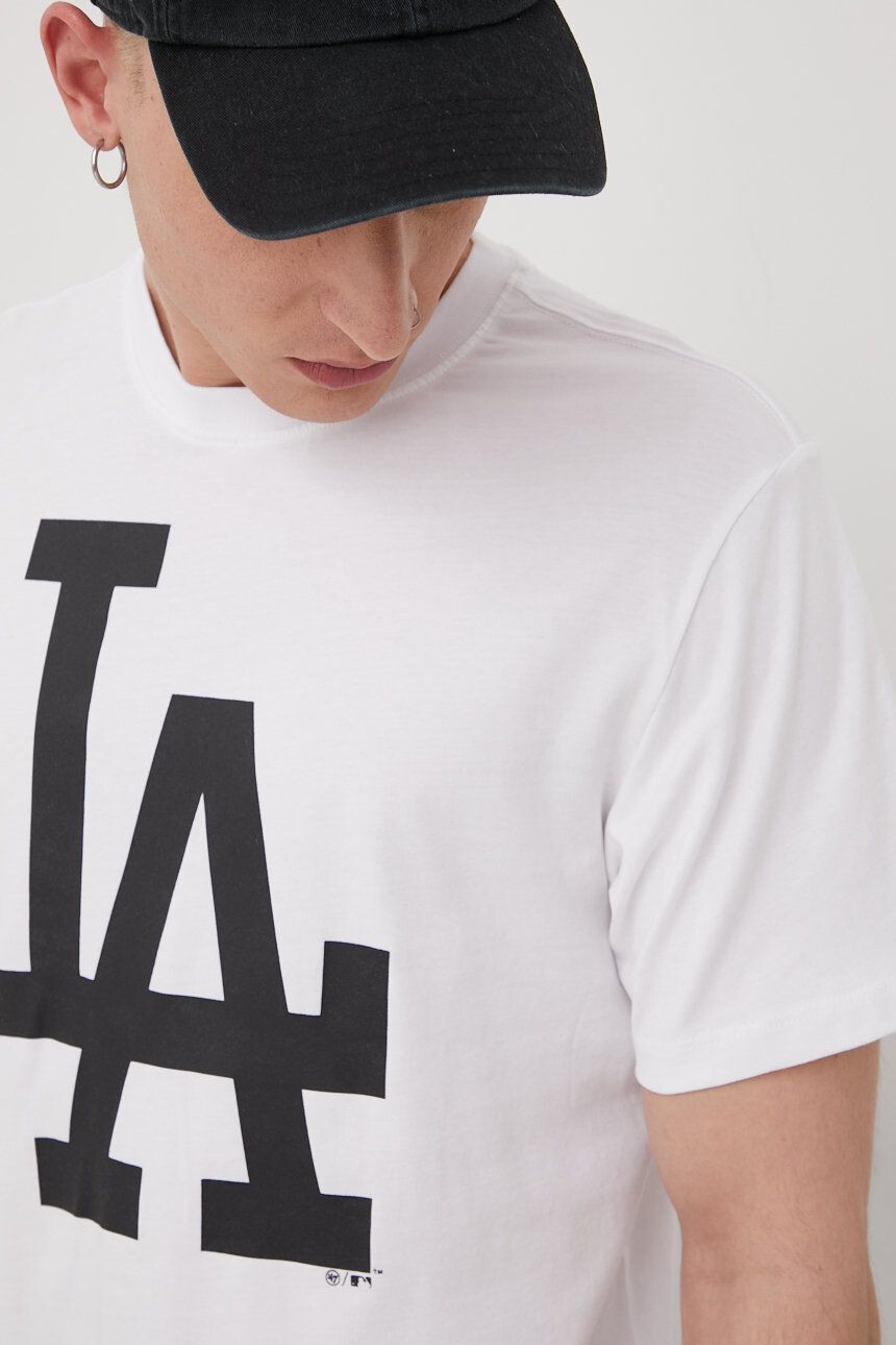 47brand tricou din bumbac Mlb Los Angeles Dodgers - Pled.ro