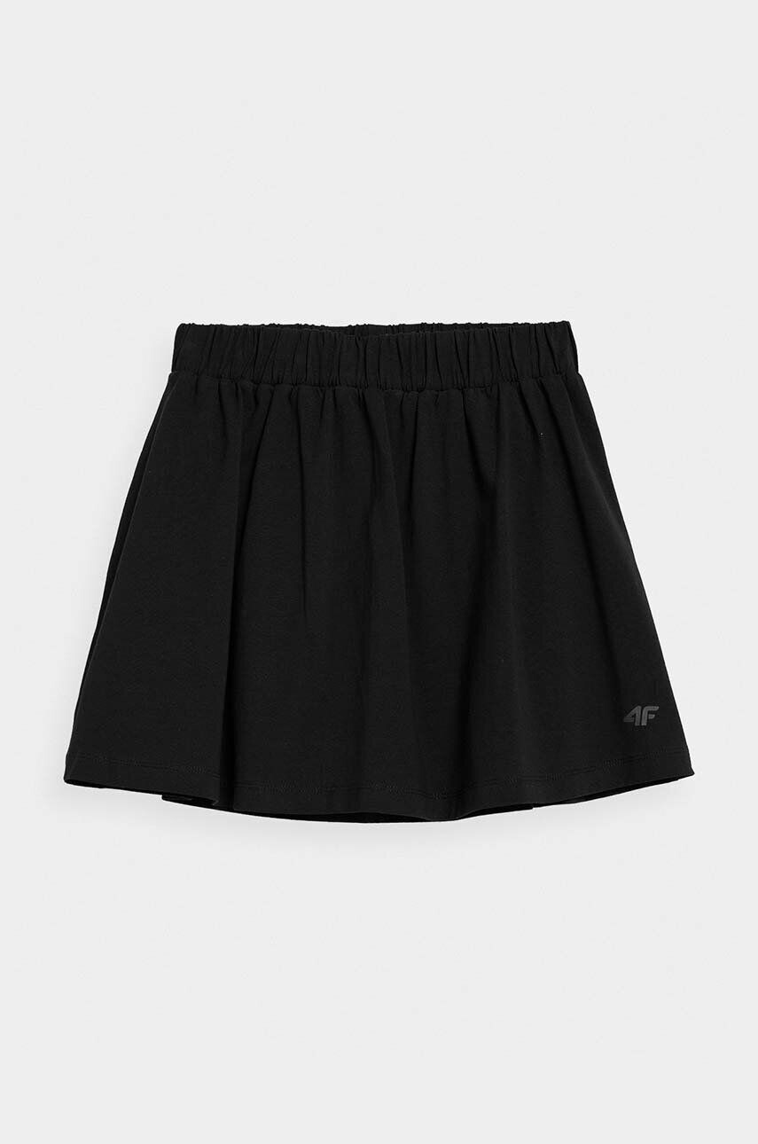 4F fusta fete F009 culoarea negru mini evazati - Pled.ro