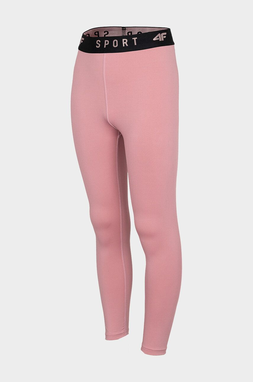 4F leggins copii culoarea roz neted - Pled.ro