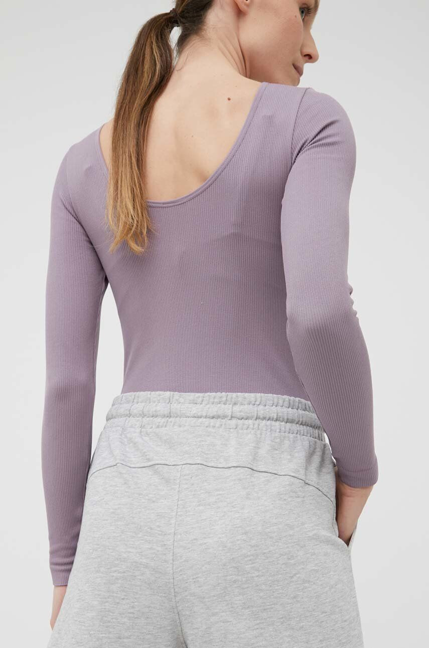 4F longsleeve femei culoarea violet - Pled.ro