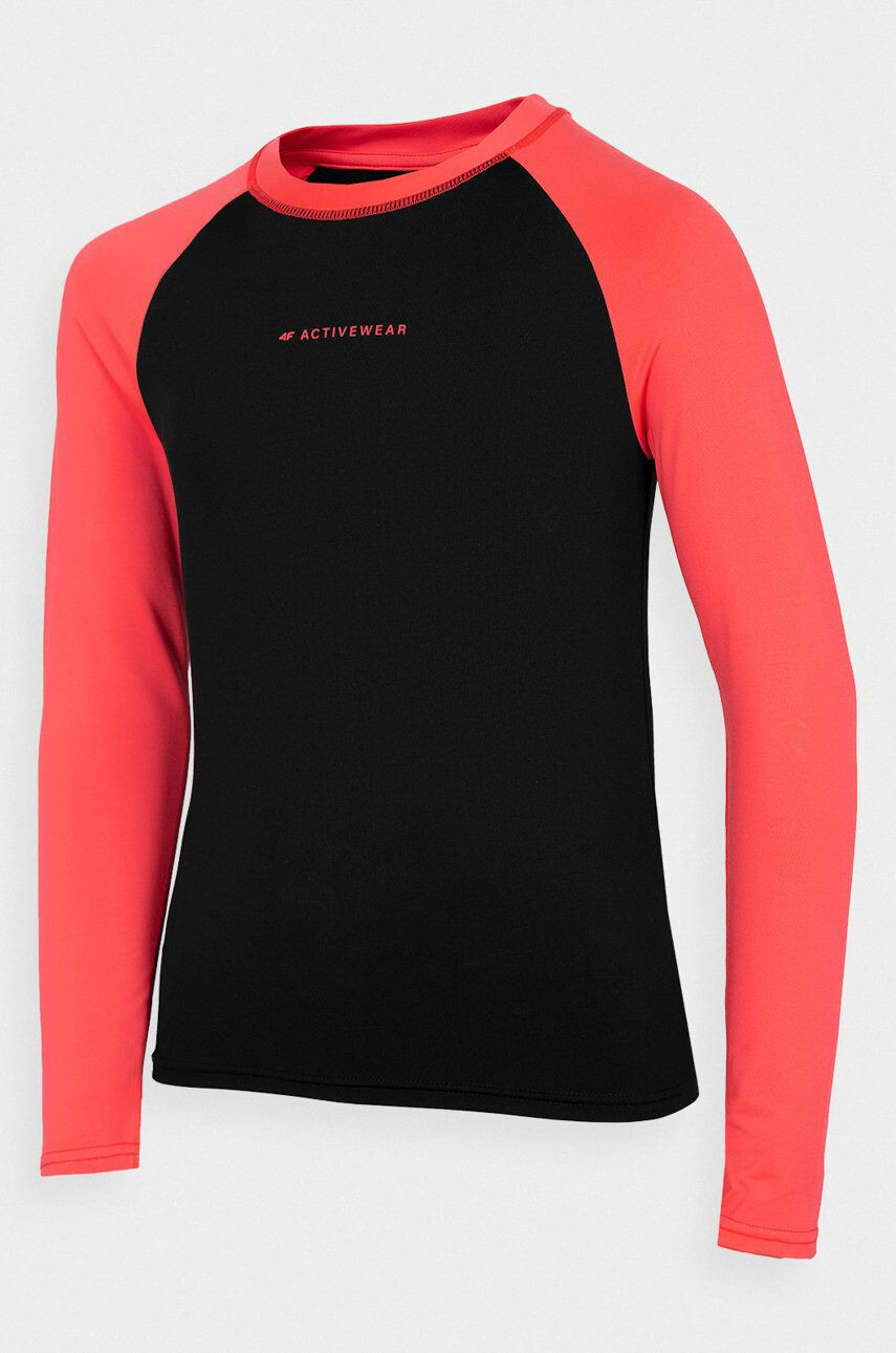 4F longsleeve functional pentru copii culoarea roz - Pled.ro