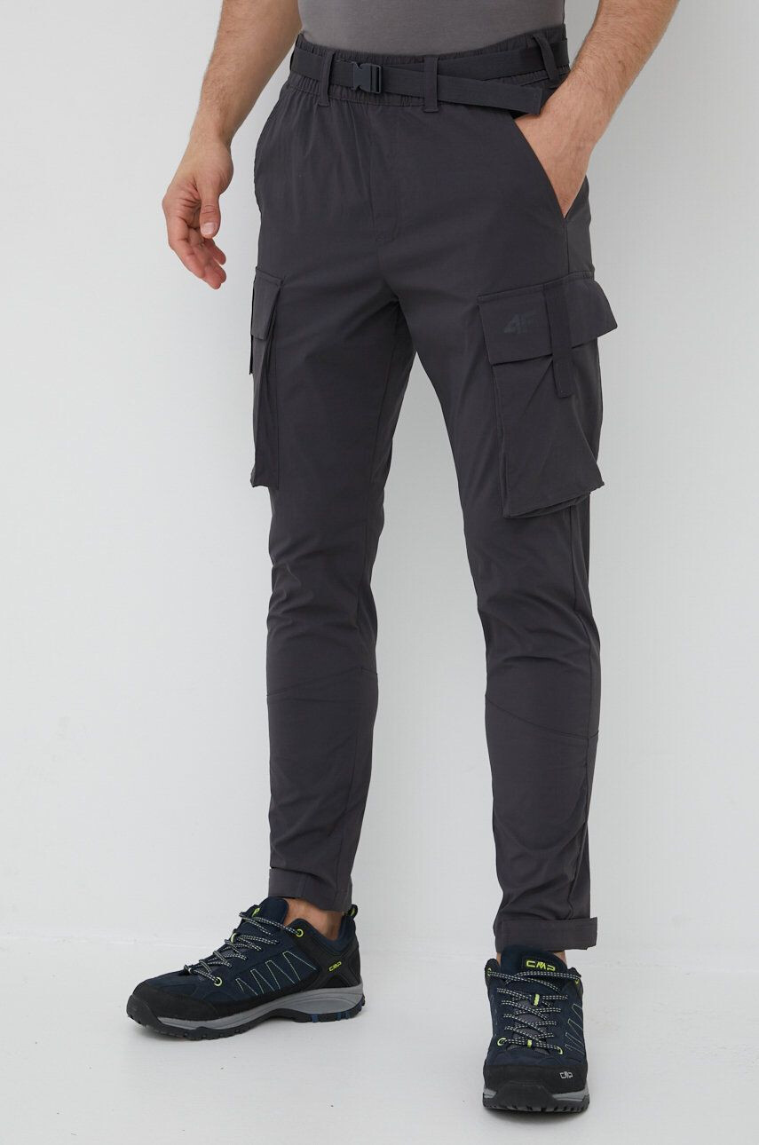 4F pantaloni barbati culoarea roz neted - Pled.ro