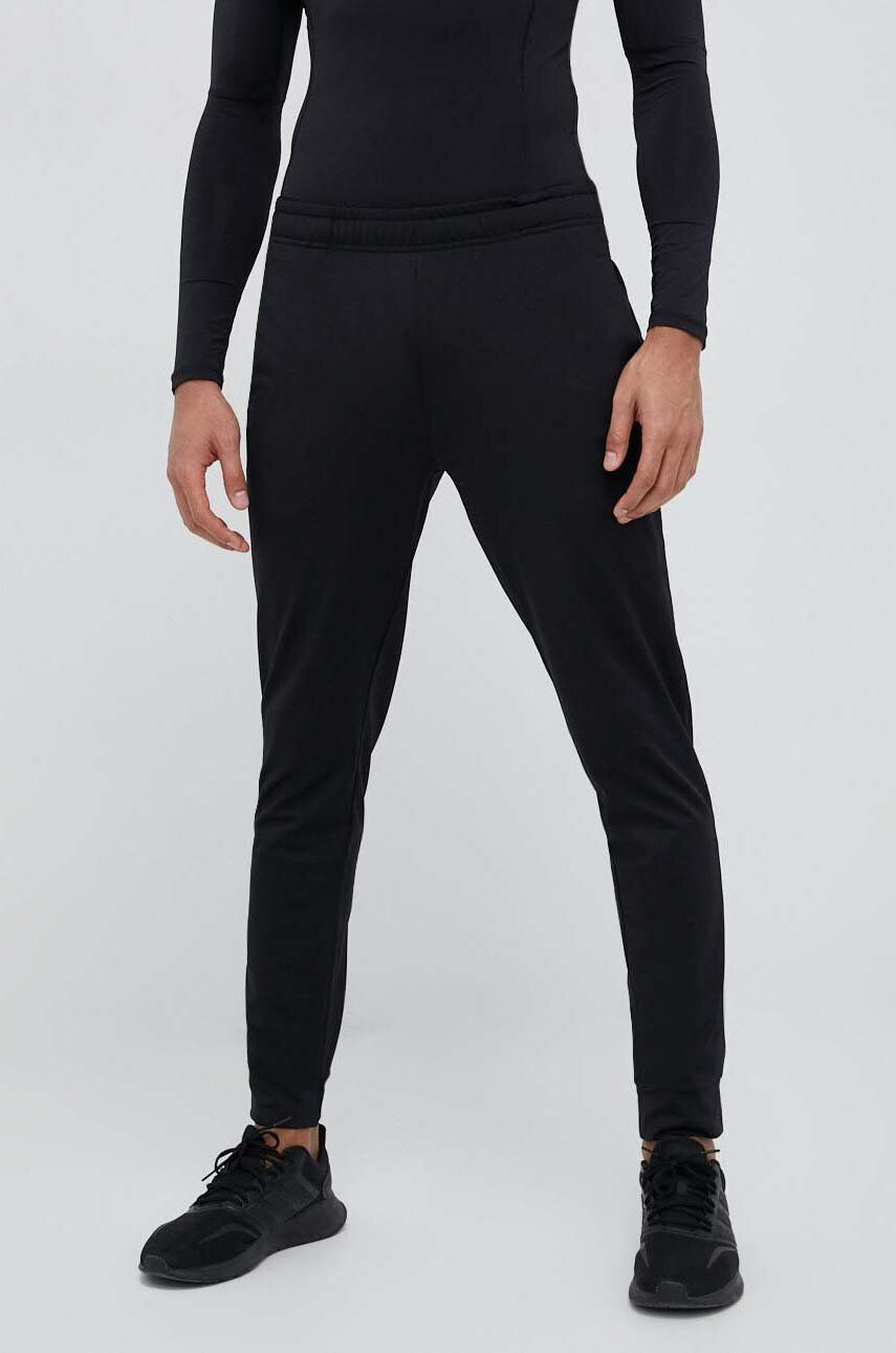 4F pantaloni de antrenament culoarea negru neted - Pled.ro