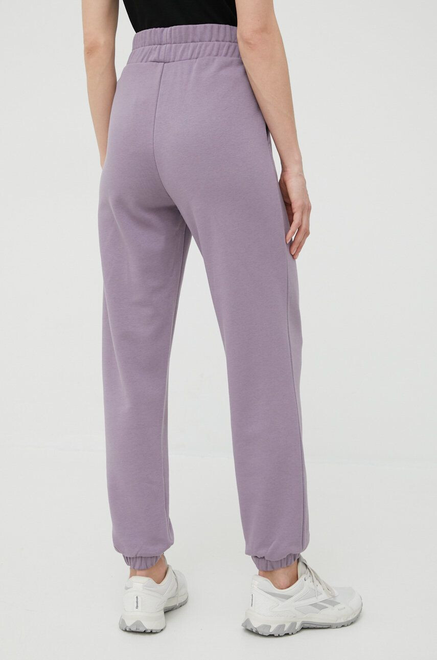 4F pantaloni de trening femei culoarea violet neted - Pled.ro