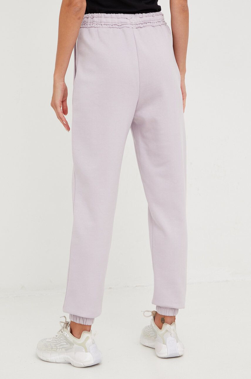 4F pantaloni de trening femei culoarea violet neted - Pled.ro