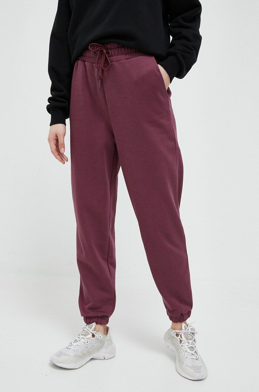 4F pantaloni de trening culoarea violet neted - Pled.ro