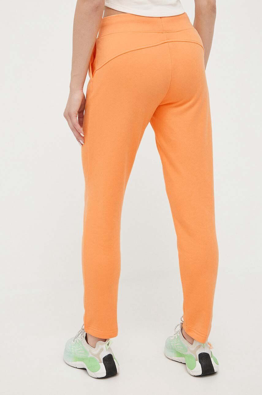 4F pantaloni de trening culoarea portocaliu neted - Pled.ro