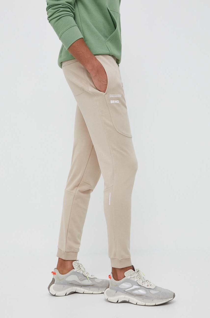 4F pantaloni de trening culoarea roz neted - Pled.ro