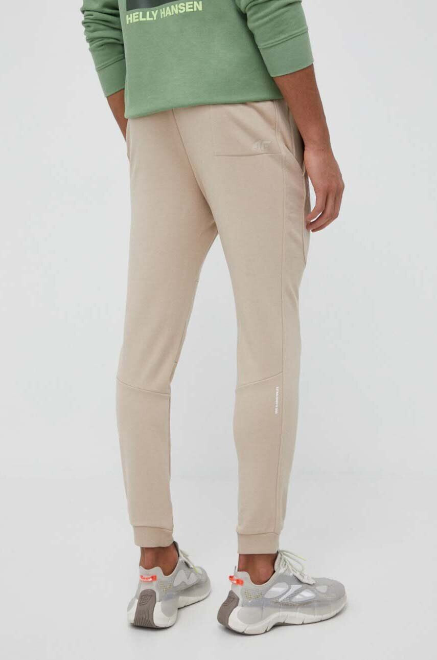 4F pantaloni de trening culoarea roz neted - Pled.ro