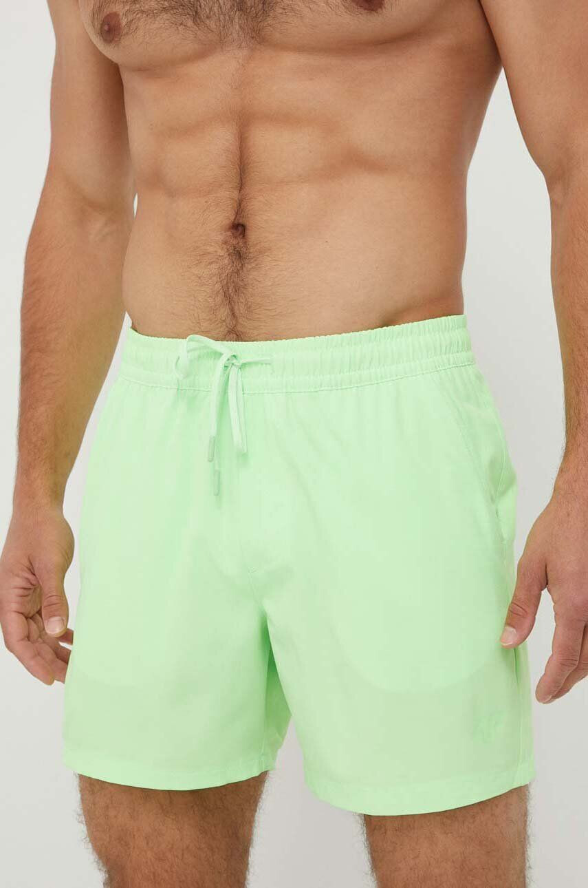 4F pantaloni scurti de baie culoarea verde - Pled.ro