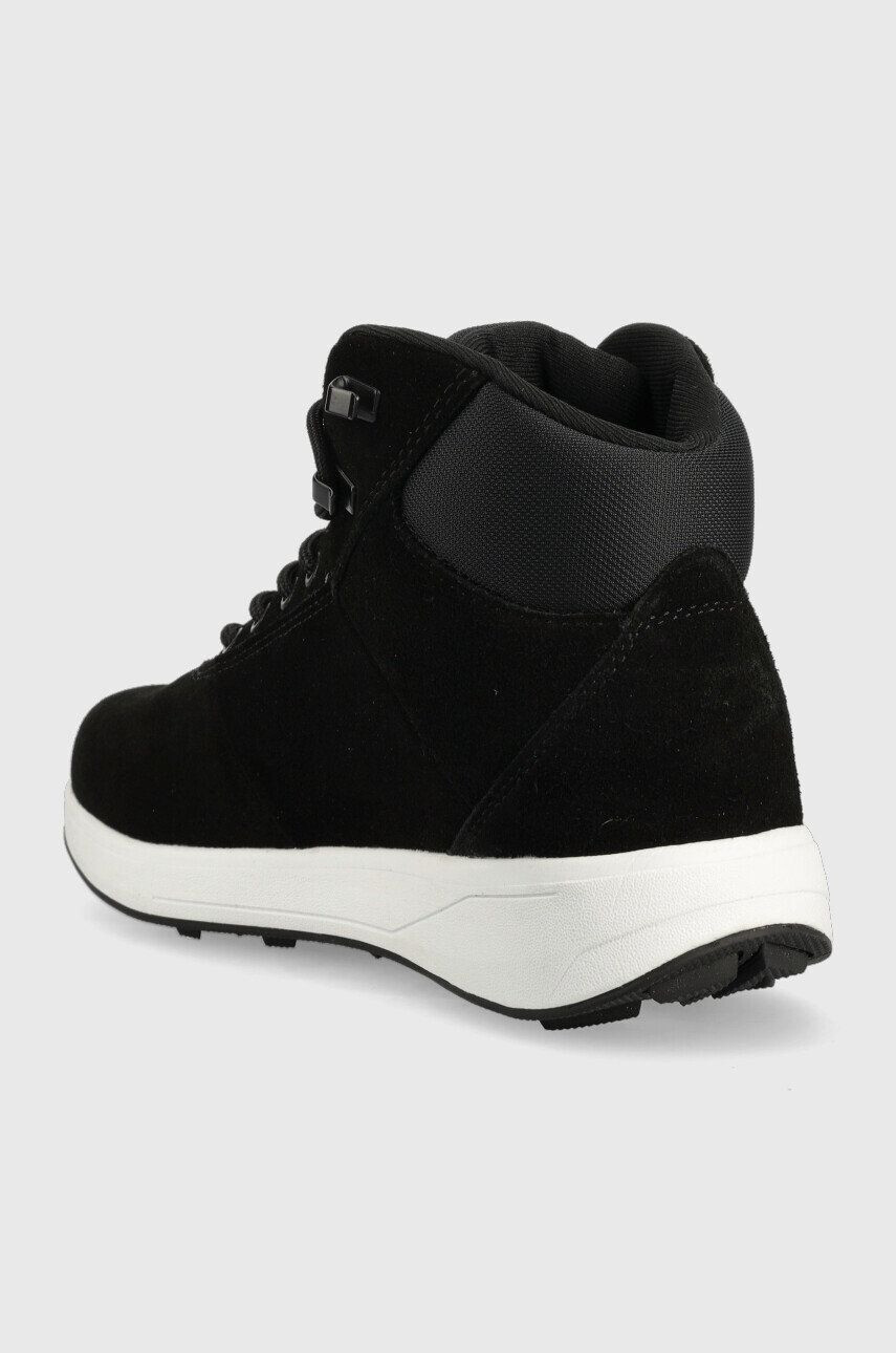 4F sneakers din piele intoarsă femei culoarea negru - Pled.ro