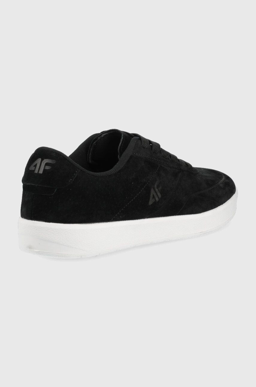 4F sneakers din piele intoarsă barbati culoarea negru - Pled.ro