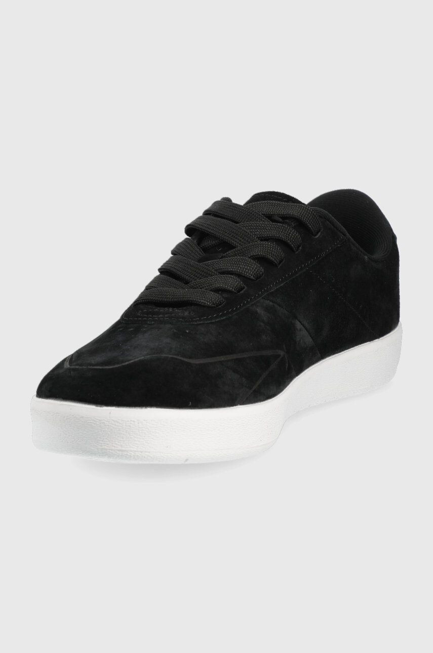 4F sneakers din piele intoarsă barbati culoarea negru - Pled.ro