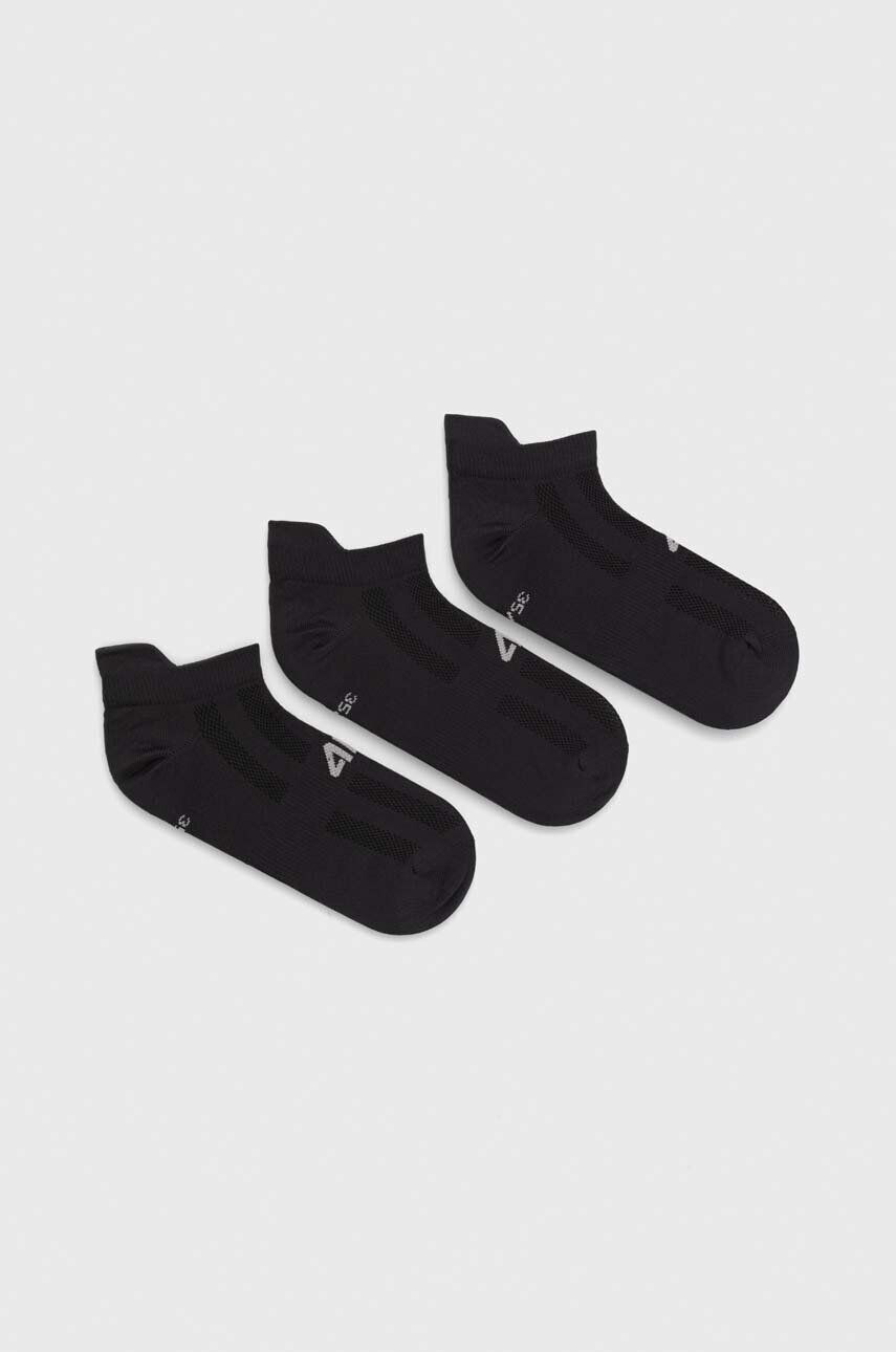 4F sosete 3-pack femei culoarea negru - Pled.ro