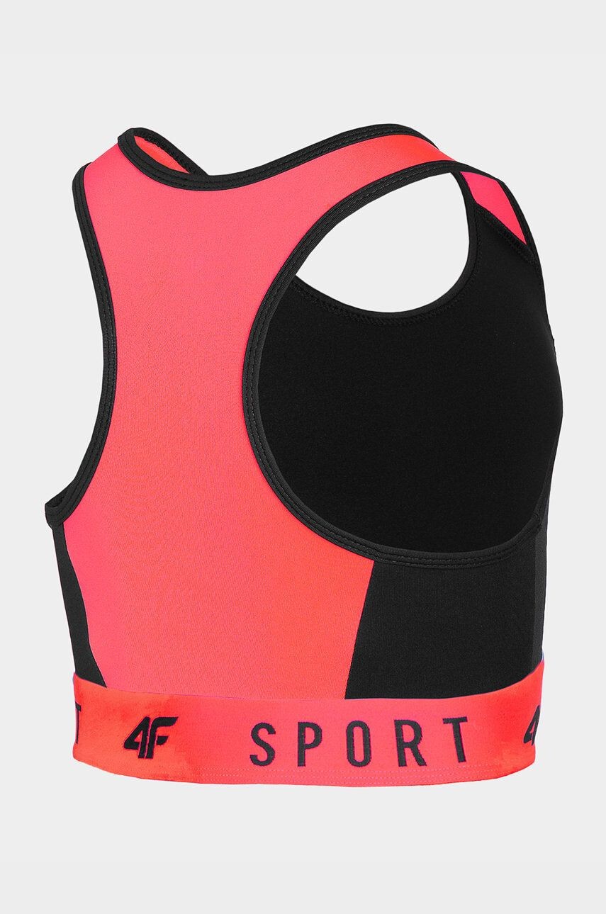 4F sutien sport fete culoarea negru - Pled.ro