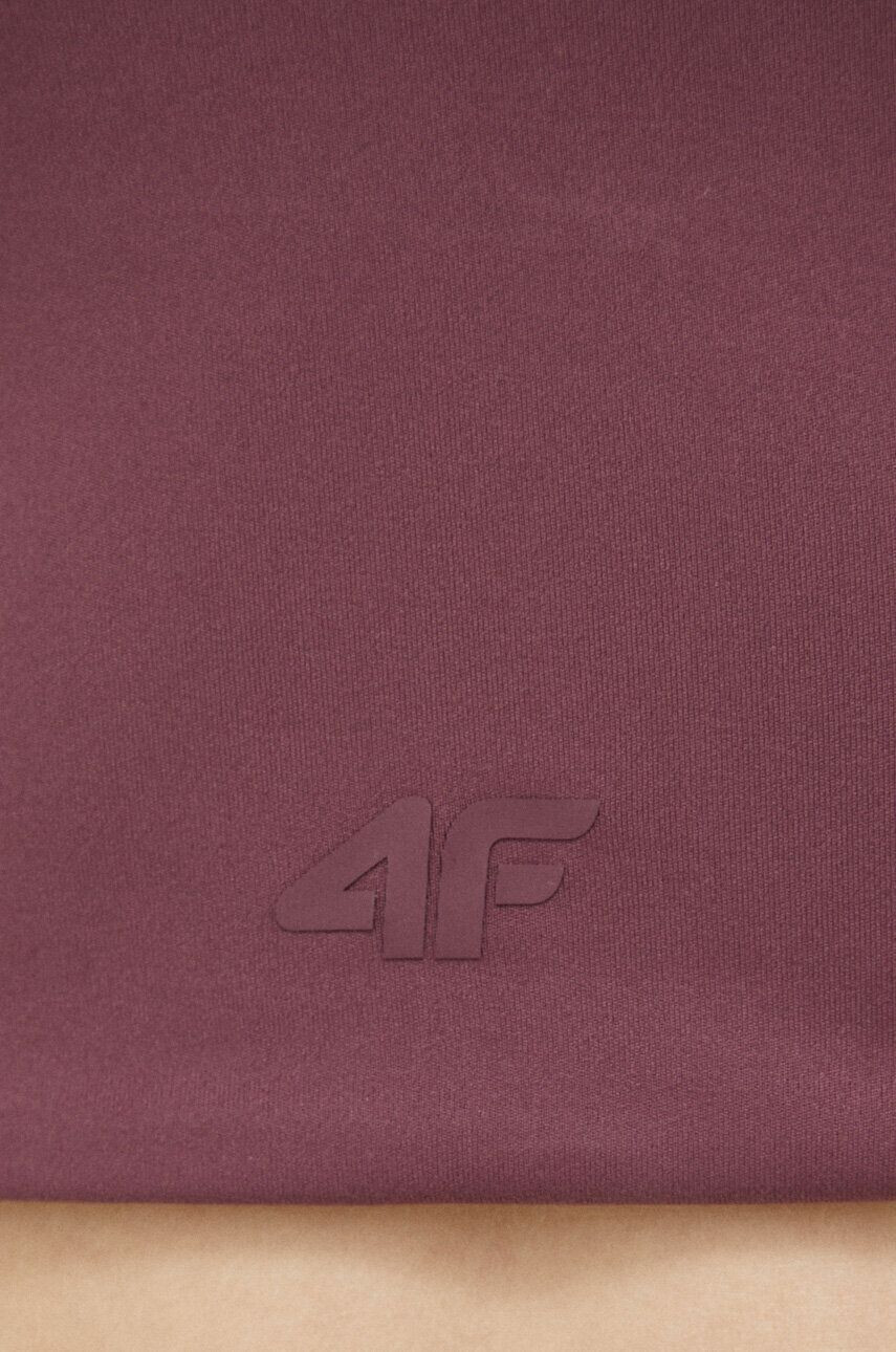 4F top femei culoarea violet - Pled.ro