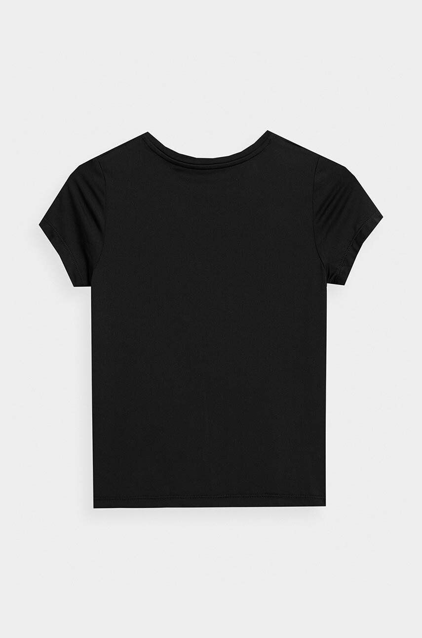 4F tricou copii culoarea negru cu imprimeu - Pled.ro