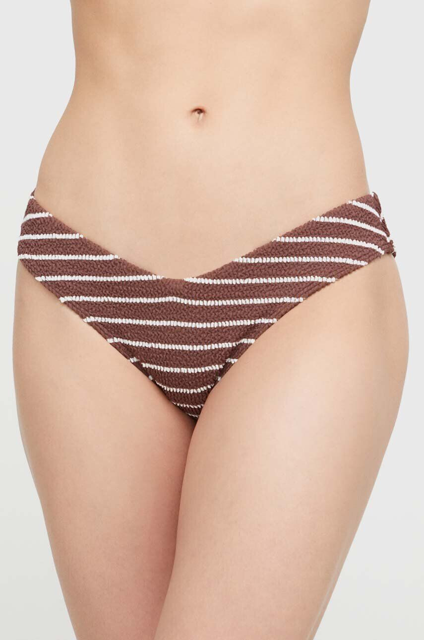 Abercrombie & Fitch bikini brazilieni culoarea maro - Pled.ro