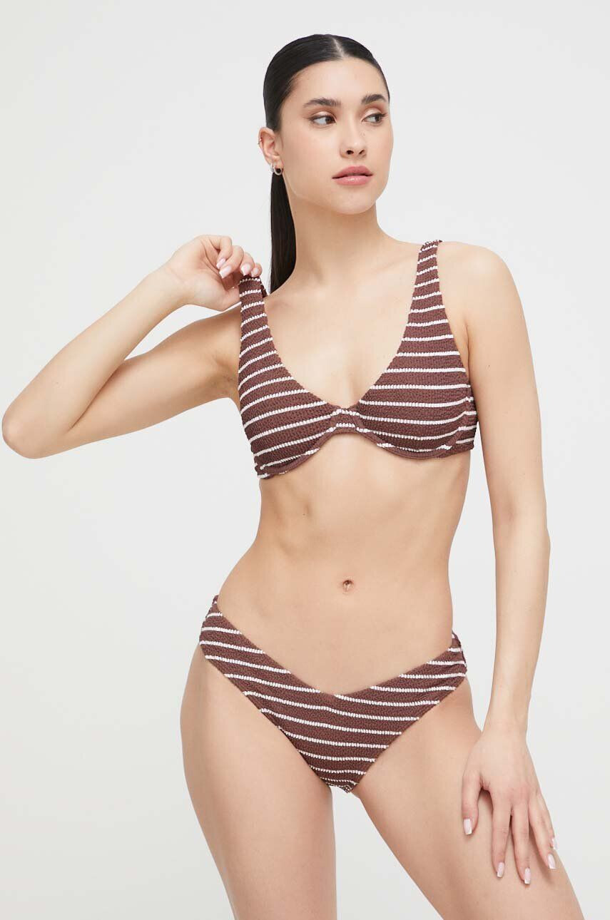 Abercrombie & Fitch bikini brazilieni culoarea maro - Pled.ro