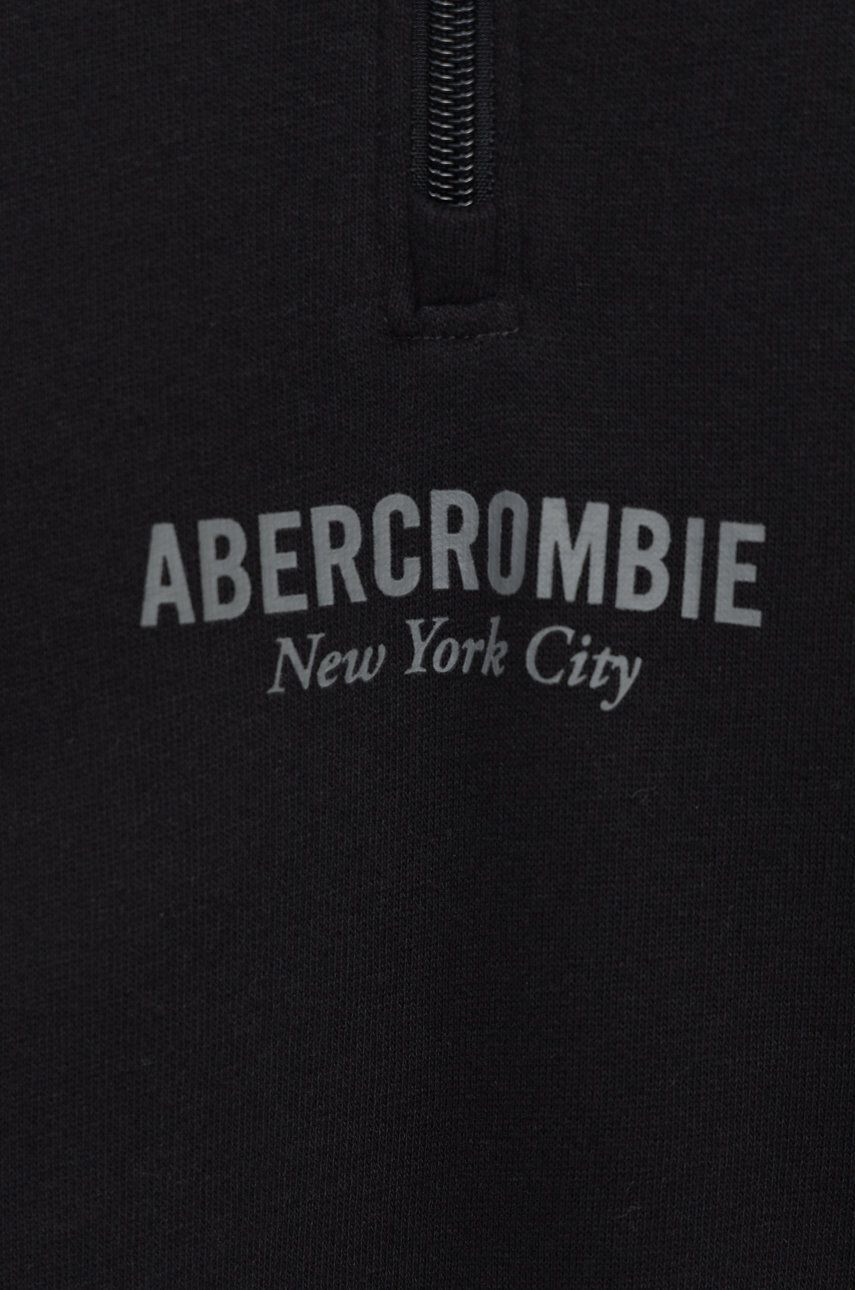 Abercrombie & Fitch bluza culoarea negru neted - Pled.ro