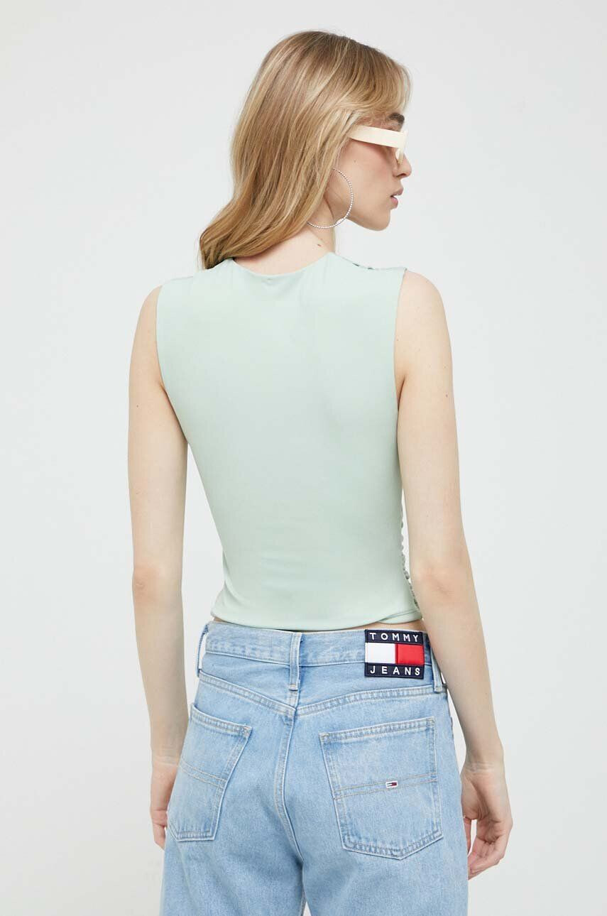 Abercrombie & Fitch bluza femei culoarea verde neted - Pled.ro