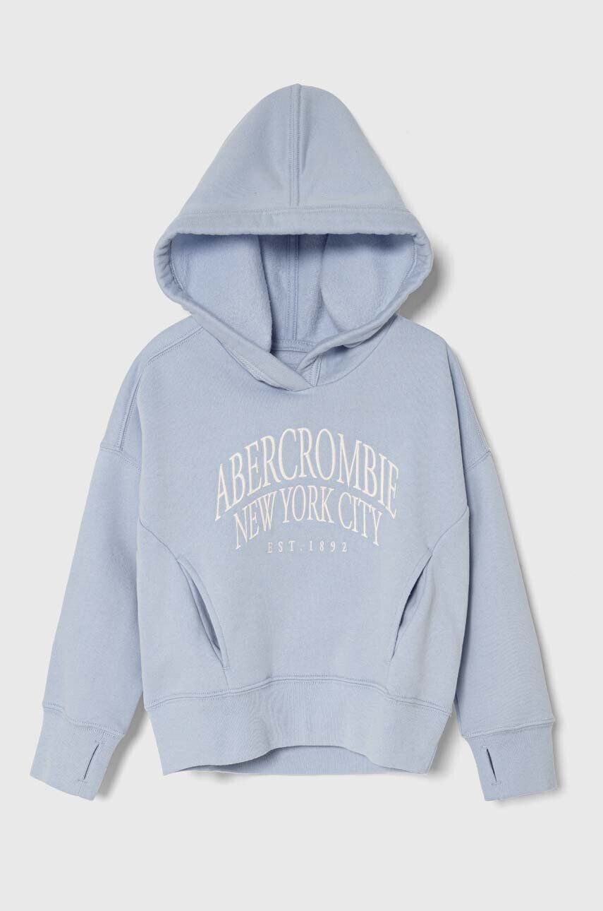 Abercrombie & Fitch bluza copii culoarea gri cu imprimeu - Pled.ro