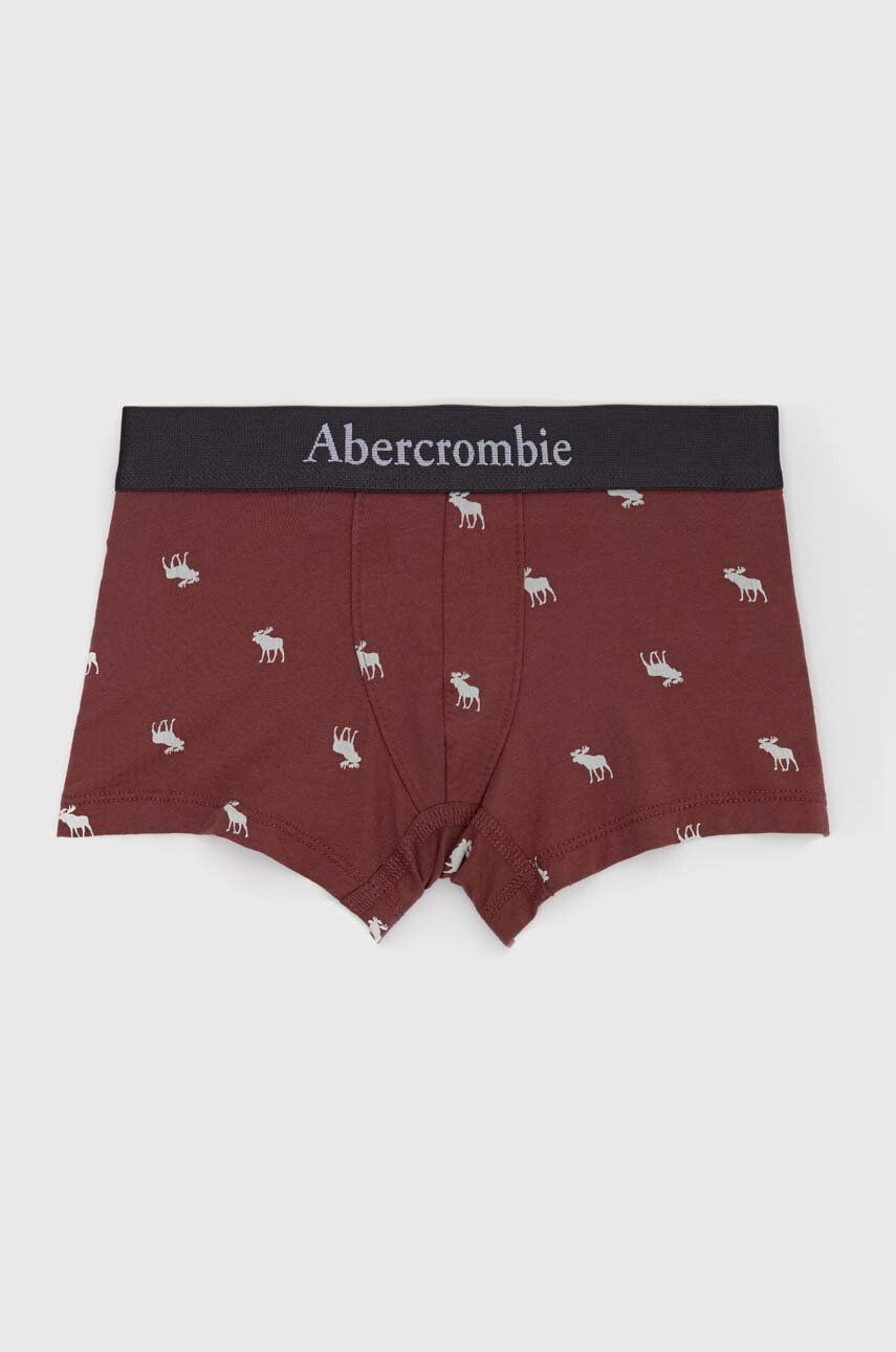 Abercrombie & Fitch boxeri copii 5-pack culoarea bordo - Pled.ro