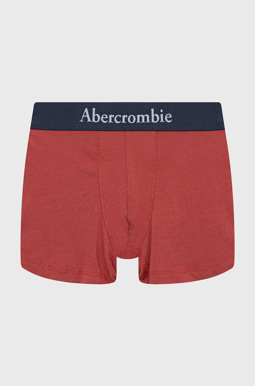 Abercrombie & Fitch boxeri copii 5-pack culoarea bordo - Pled.ro